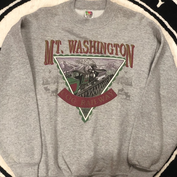 Vintage Mt. Washington Cog Railway Graphic Sweatshirt 🛤️ - Picture 3 of 3